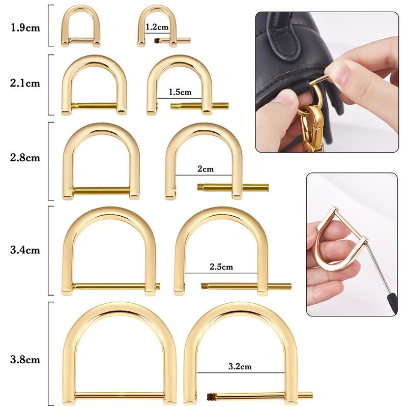 2Pcs Open Screw D Ring Buckle  - đánh giá và giá D Ring Strap