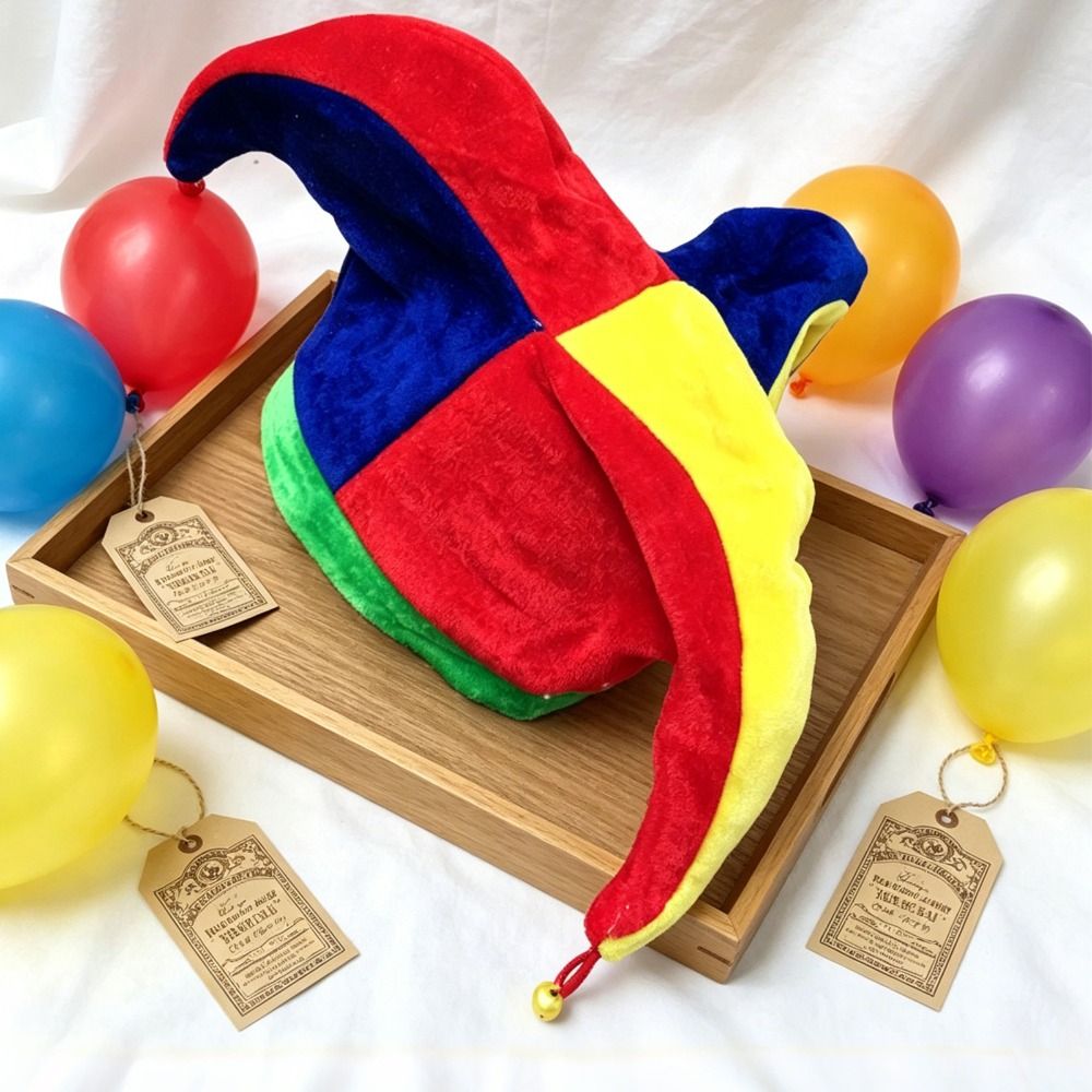 Cap Prop Multicolor Clown Hat  - đánh giá và giá Cosplay Prop Pattern