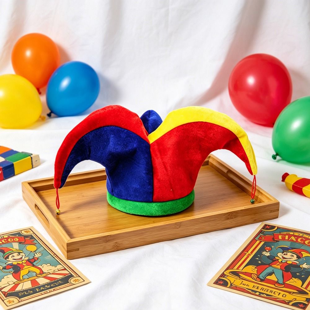 Cap Prop Multicolor Clown Hat  - đánh giá và giá Cosplay Prop Pattern