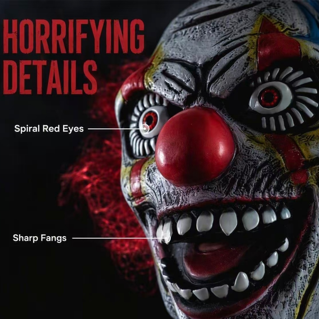 Scary Clown Mask With Red Hair - đánh giá và giá Briar Cosplay Prop