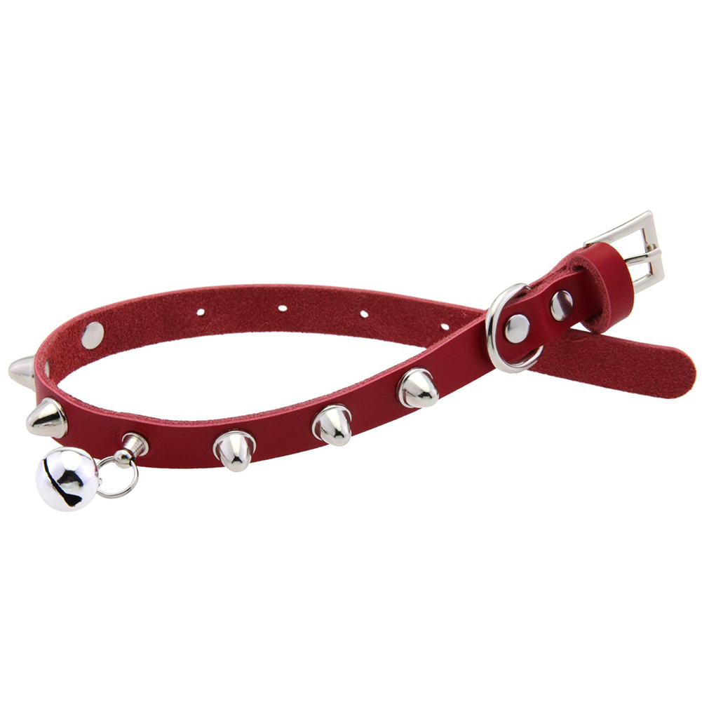 Leather Cat Collar With Bell D - đánh giá và giá D Ring Strap