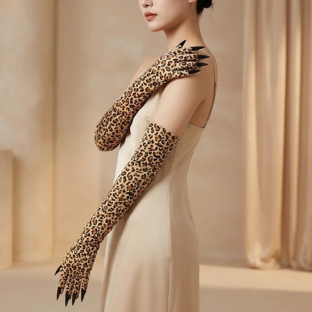 Long Sleeve Leopard Pattern Gl - đánh giá và giá Cosplay Prop Pattern
