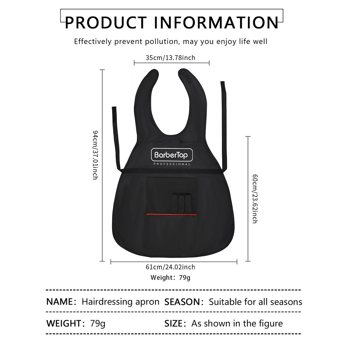 Black Stylist Apron Waterproof - đánh giá và giá Hair Spray Color